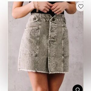 Oli & Hali Washed Corduroy Skirt